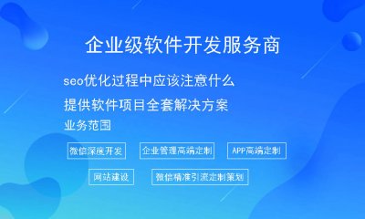 seo優化過程中(zhōng)應該注意什麼