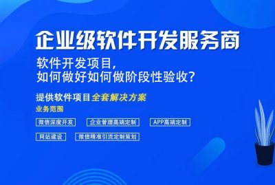 軟件開發項目，如(rú)何做好如(rú)何做階段性驗收？