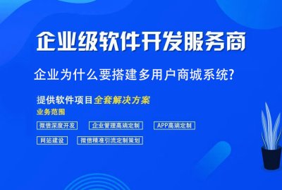 企業(yè)為什麼要搭建多用戶商(shāng)城系統?