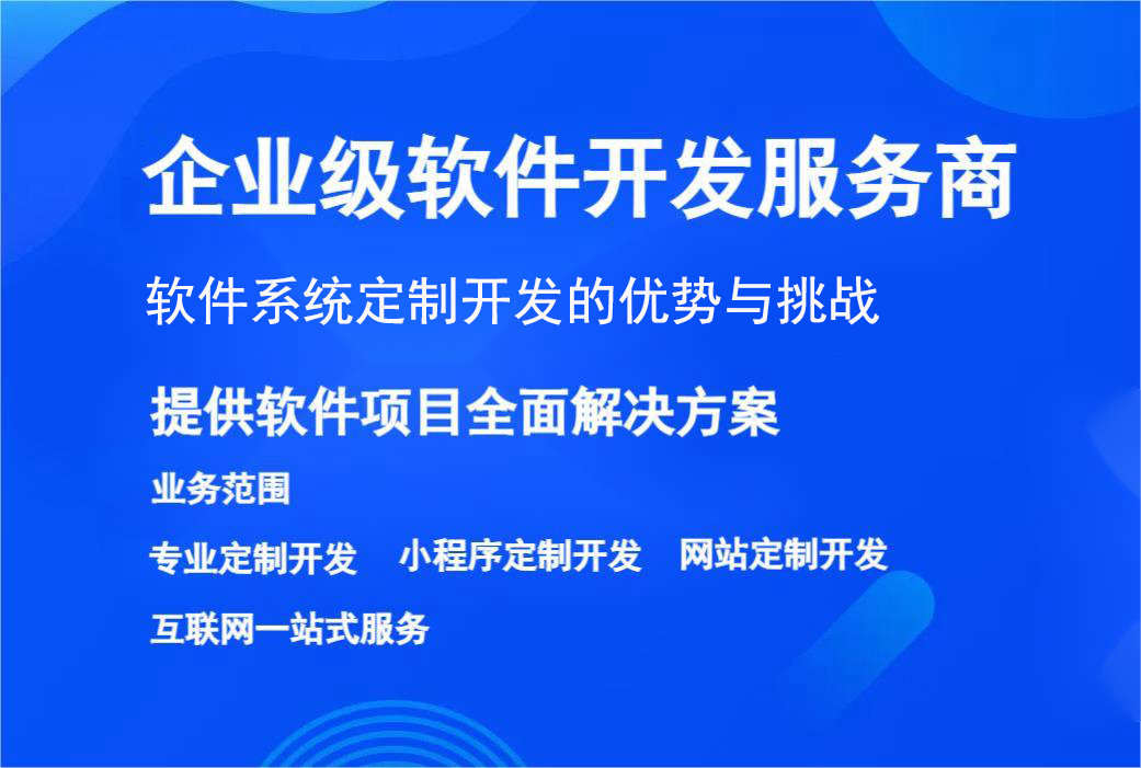 軟件系統定制開發的優勢與挑戰